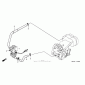 Схема вузла: Air injection valve для Honda FSC600 Silver Wing