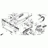 Схема вузла: Задній важіль (Маятник) для Honda CRF450 CRF450R
