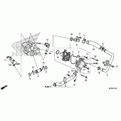 Схема вузла: Водяний насос для Honda VT1300 Sabre