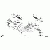 Схема вузла: Підніжки для Honda VT750 Shadow Aero