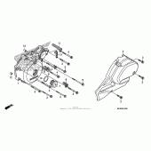 Схема вузла: Ліва кришка картера для Honda NT700 NT700V