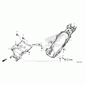 Схема вузла: Заднє крило для Honda NC700
