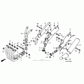 Схема вузла: Вихлопна система для Honda CB900 919
