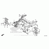 Схема узла: Подножки для Honda ST1300 Pan-European Police