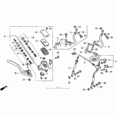 Схема вузла: St1100a fr. гальмівний циліндр для Honda ST1100 Pan-European