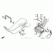 Схема вузла: Сидіння для Honda XR650