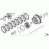 Схема вузла: Зчеплення для Honda CB1100