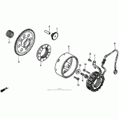 Схема вузла: Генератор для Honda VT1100 Shadow ACE Tour