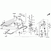 Схема вузла: Задній гальмівний циліндр для Honda CBR300R