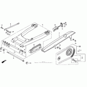 Схема узла: Задний рычаг (Маятник) для Honda CB750 Nighthawk