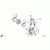 Схема узла: Всасывающий коллектор для Honda VT750 Shadow Aero