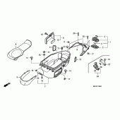 Схема вузла: Luggage box для Honda FJS400 Silver Wing