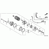Схема вузла: Стартер електричний для Honda VT750 Shadow Aero