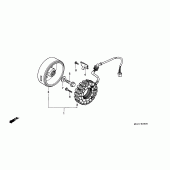 Схема узла: Генератор для Honda XRV750 Africa Twin