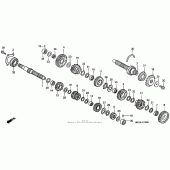 Схема узла: Трансмиссия для Honda CBR900RR CBR954RR Fireblade