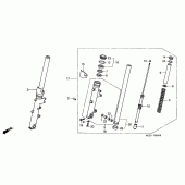 Схема узла: Вилка передней оси для Honda CB1100 CB1100SF X11