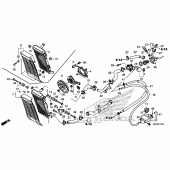 Схема вузла: Радіатор для Honda VT1300 Sabre