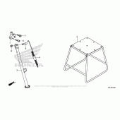 Схема вузла: Підставка для Honda CRF250 CRF250X