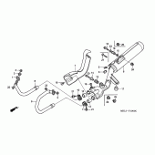 Схема вузла: Вихлопна система для Honda NT650 Deauville