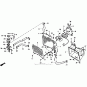 Схема узла: Радиатор для Honda PC800 Pacific Coast