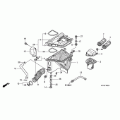 Схема узла: Воздушный фильтр для Honda CBF250