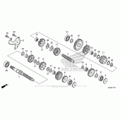 Схема вузла: Трансмісія для Honda VT750 Shadow Phantom