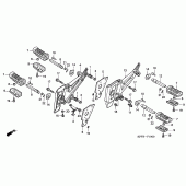 Схема вузла: Підніжки для Honda CBF250