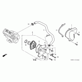 Схема вузла: Водяний насос для Honda CBR600 CBR600RR