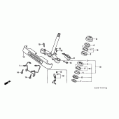 Схема узла: Рулевая траверса для Honda CMX250 Rebel
