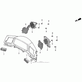 Схема вузла: Приладова панель для Honda GL1500 Gold Wing Interstate