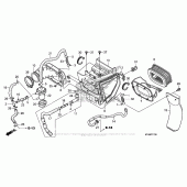 Схема вузла: Повітряний фільтр для Honda XR650