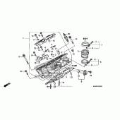 Схема вузла: Right головка циліндра для Honda ST1300 Pan-European Police