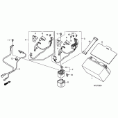 Схема вузла: Акумулятор для Honda CB600F Hornet