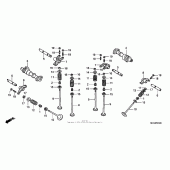 Схема вузла: Шток & Клапан для Honda VTX1800