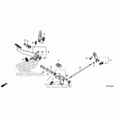 Схема вузла: Педаль (Лапка) для Honda CTX700