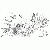 Схема узла: Руль & Кожух руля для Honda FSC600 Silver Wing