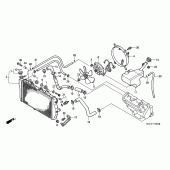 Схема узла: Радиатор для Honda CB1100 CB1100SF X11