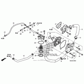 Схема узла: Водяной насос для Honda VFR1200 VFR