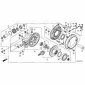 Схема вузла: Final driven gear (ST1300A) для Honda ST1300 Pan-European