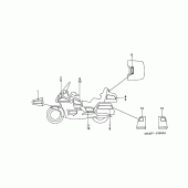 Схема узла: Наклейки (GL1500SE) для Honda GL1500 Gold Wing Special Edition