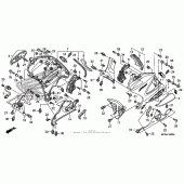 Схема вузла: Нижній обтічник для Honda ST1300 Pan-European