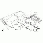 Схема вузла: Сидіння для Honda XL1000V Varadero