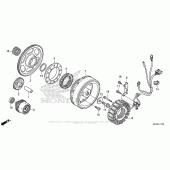 Схема вузла: Генератор для Honda VT1300 Interstate