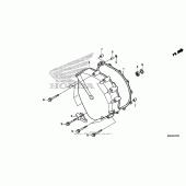 Схема вузла: Clutch cover для Honda GL1800 Gold Wing F6B Bagger