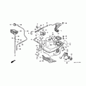 Схема узла: Топливный бак для Honda ST1100 Pan-European