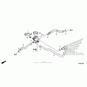 Схема вузла: Система вентиляція картера для Honda VT750 Shadow Aero
