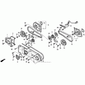 Схема вузла: Front cover для Honda GL1500 Gold Wing Special Edition