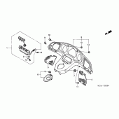 Схема узла: Meter panel (GL1800A1/A2/A3/A4/A5) для Honda GL1800 Gold Wing
