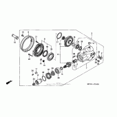 Схема вузла: Final driven gear для Honda VTX1800