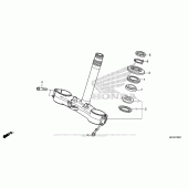 Схема вузла: Рульова траверса для Honda CBR1000 CBR1000RR Fireblade